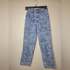 Urban Outfitters BDG High-Rise Baggy Jean Paisley Print Size 25